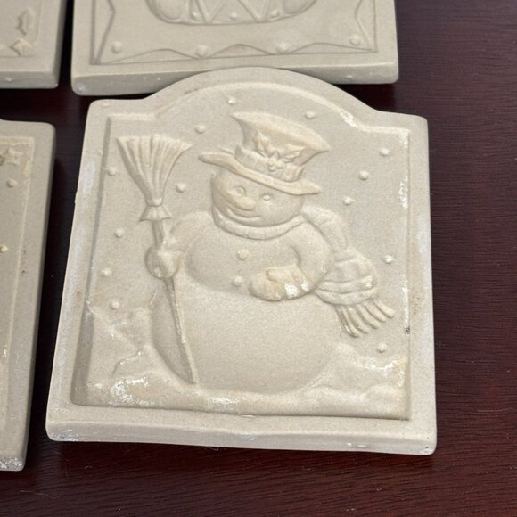 Brown Bag Cookie Art Christmas Cookie Tiles Santa Nutcracker Snowman Teddy Bear - Picture 4 of 16